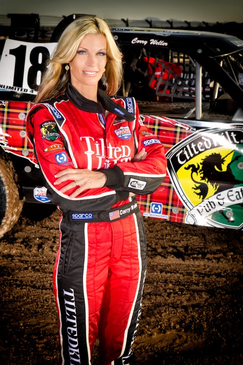Corry Weller in her Tilted Kilt fire suit